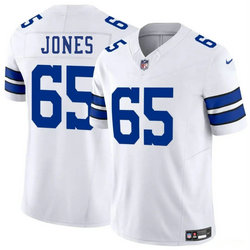 Nike Dallas Cowboys #65 Robert Jones White Vapor Untouchable Authentic Stitched NFL Jersey