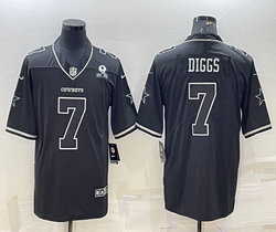 Nike Dallas Cowboys #7 Trevon Diggs Black shadow Second Vapor Untouchable Jersey