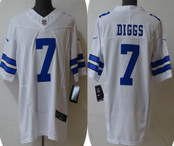 Nike Dallas Cowboys #7 Trevon Diggs White 2023 F.U.S.E. Authentic Stitched NFL Jerseys