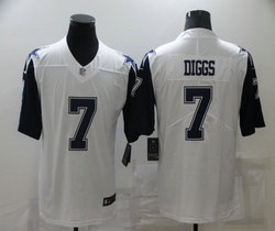 Nike Dallas Cowboys #7 Trevon Diggs White Rush Authentic Stitched NFL Jerseys