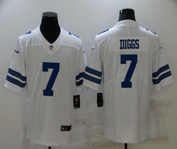Nike Dallas Cowboys #7 Trevon Diggs White Vapor Untouchable Authentic Stitched NFL Jerseys