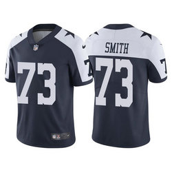 Nike Dallas Cowboys #73 Tyler Smith Navy Blue Thanksgiving Vapor Untouchable Authentic Stitched NFL Jersey