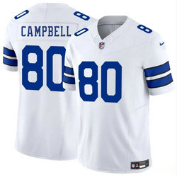 Nike Dallas Cowboys #80 Parris Campbell White Vapor Untouchable Authentic Stitched NFL Jersey
