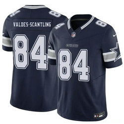 Nike Dallas Cowboys #84 Marquez Valdes-Scantling Navy Authentic Stitched NFL Jersey