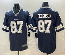 Nike Dallas Cowboys #87 Jake Ferguson Blue Vapor Untouchable Authentic Stitched NFL Jersey