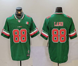 Nike Dallas Cowboys #88 CeeDee Lamb Mexico Green ink F.U.S.E. Authentic stitched NFL jersey