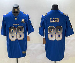 Nike Dallas Cowboys #88 CeeDee Lamb fireworks F.U.S.E Authentic Stitched NFL Jersey