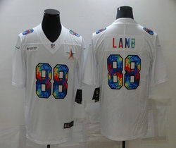Nike Dallas Cowboys #88 CeeDee Lamb rainbow Authentic Stitched NFL Jersey