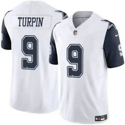 Nike Dallas Cowboys #9 KaVontae Turpin White Rush jersey