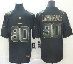 Nike Dallas Cowboys #90 Demarcus Lawrence Black Gold Vapor Untouchable Authentic Stitched NFL jersey