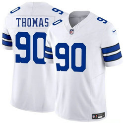 Nike Dallas Cowboys #90 Solomon Thomas White Vapor Untouchable Authentic Stitched NFL Jersey