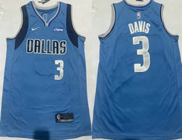 Nike Dallas Mavericks #3 Anthony Davis Blue Stitched Basketball Jersey