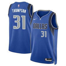 Nike Dallas Mavericks #31 Klay Thompson Blue 2024 Icon Stitched NBA Jersey