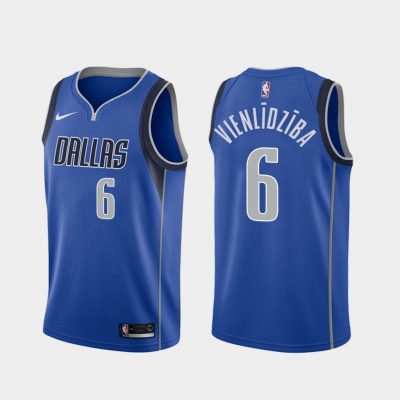 Nike Dallas Mavericks #6 Kristaps Porzingis Blue Game Authentic Stitched NBA Jersey