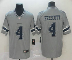 Nike Dallas cowboys #4 Dak Prescott Grey Inverted Legend Vapor Untouchable Authentic Stitched NFL jersey