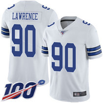 Nike Dallas cowboys #90 Demarcus Lawrence 100th Season White Vapor Untouchable Authentic Stitched NFL jersey