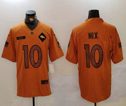 Nike Denver Broncos #10 Bo Nix 2023 Brown Salute To Service Authentic Stitched NFL Jersey