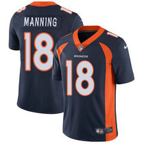 Nike Denver Broncos #18 Peyton Manning Blue Vapor Untouchable Authentic Stitched NFL Jersey