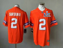 Nike Denver Broncos #2 Pat Surtain II Orange Throwboack Super Bowl LX 60 Patch Jersey