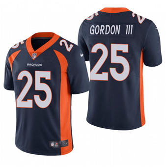 Nike Denver Broncos #25 Melvin Gordon III Blue Vapor Untouchable Authentic stitched NFL jersey