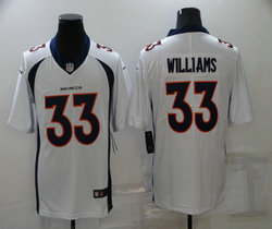 Nike Denver Broncos #33 Javonte Williams White Vapor Untouchable Authentic stitched NFL jersey