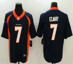 Nike Denver Broncos #7 John Elway Blue Vapor Untouchable Limited Authentic Stitched NFL Jersey