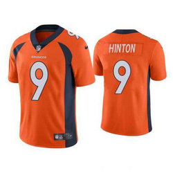 Nike Denver Broncos #9 Kendall Hinton Orange Vapor Untouchable Authentic Stitched NFL Jersey