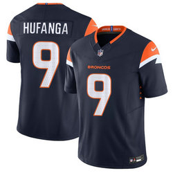 Nike Denver Broncos #9 Talanoa Hufanga Navy Vapor Untouchable Authentic Stitched NFL Jersey