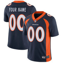 Nike Denver Broncos Customized Blue Limited Vapor Untouchable Authentic Stitched NFL Jerseys