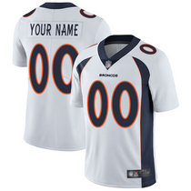 Nike Denver Broncos Customized White Limited Vapor Untouchable Authentic Stitched NFL Jerseys