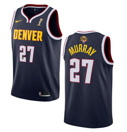 Nike Denver Nuggets #27 Jamal Murray Navy 2023 Finals Champions Authentic Stitched NBA Jersey