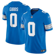 Nike Detroit Lions #0 Jahmyr Gibbs Blue Vapor Untouchable Authentic Stitched NFL Jersey
