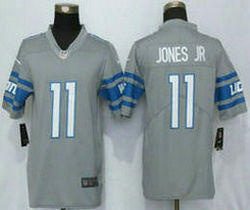 Nike Detroit Lions #11 Marvin Jones Jr Grey Rush Limited Authentic Stitched NFL Jersey