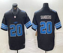 Nike Detroit Lions #20 Barry Sanders Black 2024 F.U.S.E. Authentic Stitched NFL Jersey
