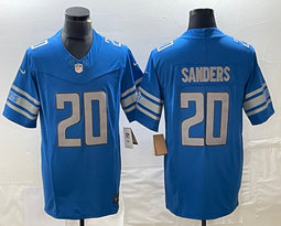 Nike Detroit Lions #20 Barry Sanders Blue 2023 F.U.S.E. Authentic Stitched NFL Jersey