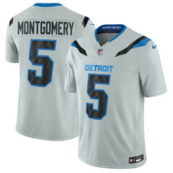 Nike Detroit Lions #5 David Montgomery Silver 2026 Rivalries Stitched Football Jersey