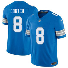 Nike Detroit Lions #8 Greg Dortch Blue 2026 Stitched Football Jersey