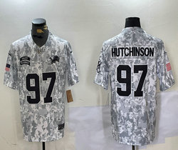 Nike Detroit Lions #97 Aidan Hutchinson 2024 Salute to Service Authentic Stitched NFL Jersey