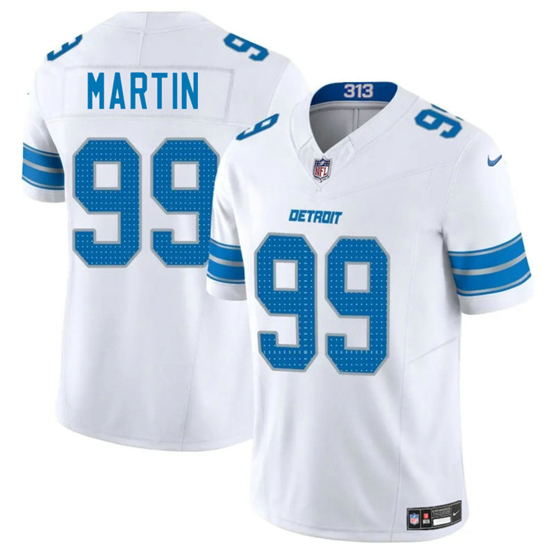 Nike Detroit Lions #99 Brodric Martin White Vapor Untouchable Authentic Stitched NFL Jersey