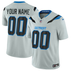 Nike Detroit Lions Custom Silver 2026 Rivalries Stitched Football Jersey