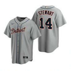 Nike Detroit Tigers #14 Christin Stewart Gray Game Authentic Stitched MLB Jersey