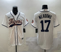 Nike Detroit Tigers #17 Austin Meadows White Joint Stitched MLB Jersey