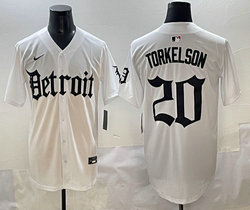 Nike Detroit Tigers #20 Spencer Torkelson 5(V) Joint MLB Jersey