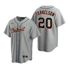 Nike Detroit Tigers #20 Spencer Torkelson Gray Game Authentic Stitched MLB Jersey