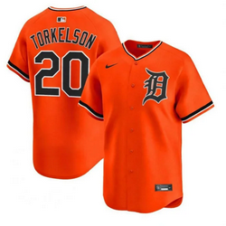 Nike Detroit Tigers #20 Spencer Torkelson Orange Authentic Stitched MLB Jersey