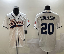 Nike Detroit Tigers #20 Spencer Torkelson White Joint Stitched MLB Jersey