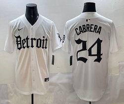Nike Detroit Tigers #24 Miguel Cabrera 5(V) Joint MLB Jersey