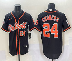 Nike Detroit Tigers #24 Miguel Cabrera Black Joint MLB Jersey