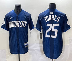 Nike Detroit Tigers #25 Gleyber Torres City Authentic Stitched MLB Jersey