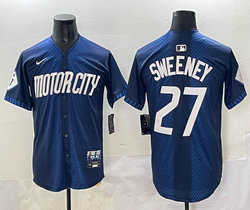Nike Detroit Tigers #27 Trey Sweeney 2024 City Authentic Stitched MLB Jersey